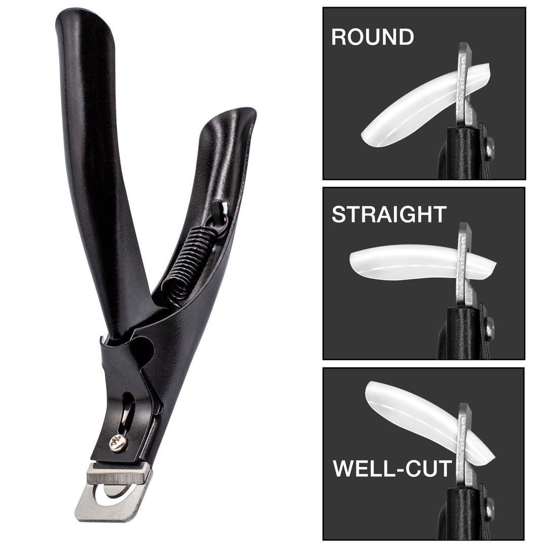 Pro Nail Clipper, For French, False & Acrylic Nails/Tips, 3 Way Shaping - Vixi