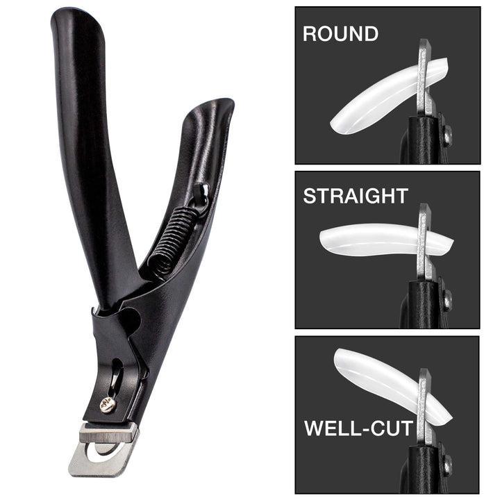 Pro Nail Clipper, For French, False & Acrylic Nails/Tips, 3 Way Shaping - Vixi