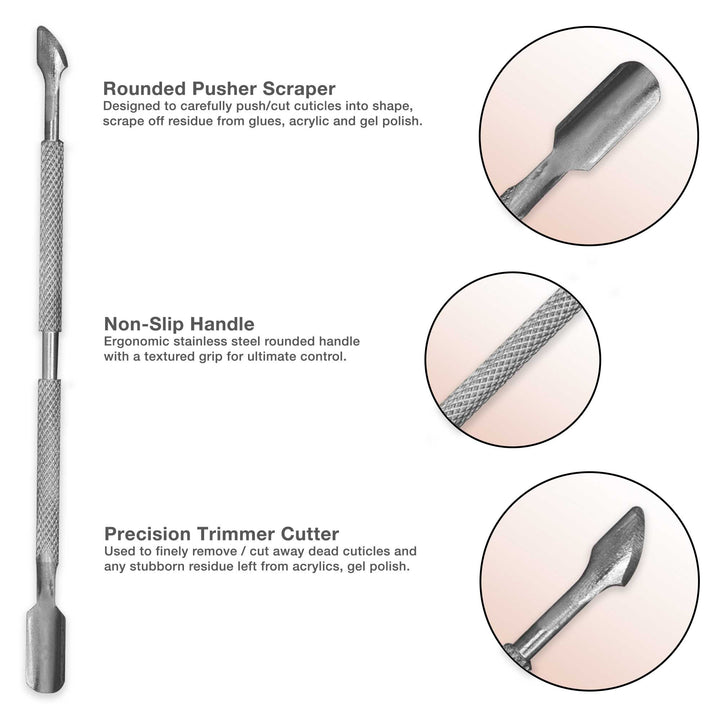 DUAL SIDED CUTICLE PUSHER